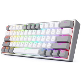 Resim Redragon K617 Fizz RGB Red Switch Mekanik Klavye 