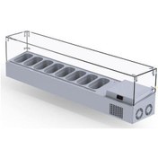 Resim Iceinox Set Üstü Saladbar Cam Kapak Gn 1/4-150: 8 Adet 