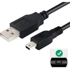 Resim Mini USB To Mini B Data Şarj Kablosu 5 Pin Ps3 Oyun Kolu, Fotoğraf Makinesi Data Kablosu 