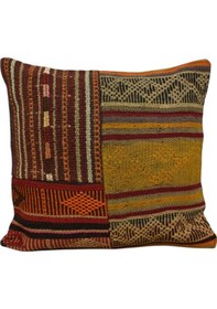 Resim Zehra Abla Halı Yeni El Dokuma Dekoratif Kilim Kırlent Yastık Kılıfı 6421 Çok Renkli 