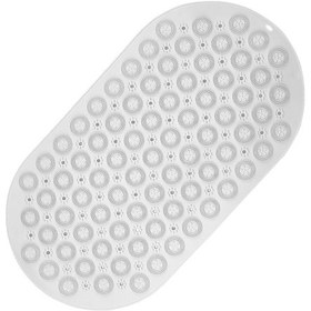 Resim Dln Shop 2 Adet Kaydırmaz Duşakabin Banyo Ve Duş Paspası Masajlı Vantuzla 37 X 69 Cm V-142 Beyaz 