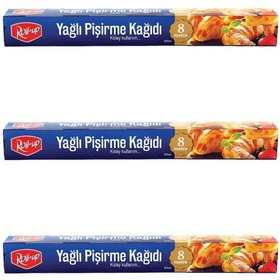 Resim Roll-Up Yağlı Fırın Tepsi Pişirme Kızartma Kağıdı - 8 Metre - 3 Kutu 