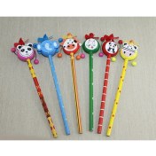 Resim Ahşap Hayvan Figürlü Kurşun Kalem 