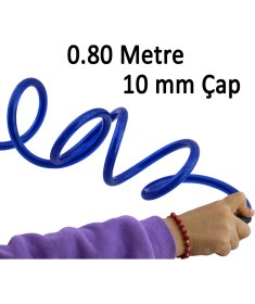 Resim Bisiklet Halat Zincir Kilidi 80 cm Çelik Kilit Çap 10 mm Ø Hırsız Önleme Güvenlik 1 Adet 