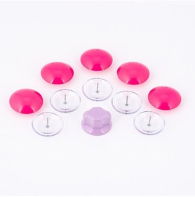 Resim Nevto Nevresim Tokası En fazla 3 cm Kalinlikta 1 adet INCE Yorgan-Battaniye icin Pembe 