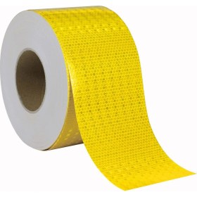 Resim Nzb Reflektörlü Reflektif Fosforlu Şerit Bant Reflek Ikaz Bandı 10 cm Sarı-46 Metre 