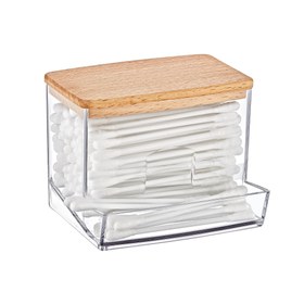 Resim Box Up Ahşap Kapaklı Pamuk Organizeri 