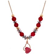 Resim Argentum Concept - Kalp Figürlü Gümüş Tasarım Taş Kolye - N151301 