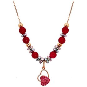 Resim Argentum Concept - Kalp Figürlü Gümüş Tasarım Taş Kolye - N151301 