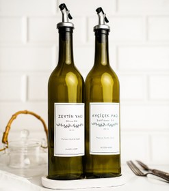 Resim LALEZEN HOME Stantlı Yağdanlık 3lü set 