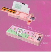 Resim Çocuklar İçin Çok Fonksiyonlu Bölmelere Sahip Açılır Kalem Kutusu E 