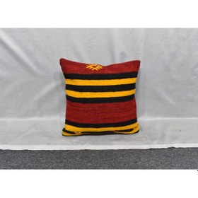 Resim Zehra Abla Halı Yeni El Dokuma Dekoratif Kilim Kırlent Yastık Kılıfı 6031 