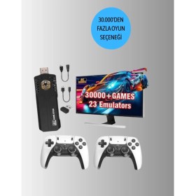 Resim Retro Oyun Konsolu Yüksek Çözünürlük Ve Geniş Oyun Seçenekleri 