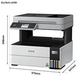 Resim Epson Ecotank L6490 Fotokopi-Tarayıcı-Faks-Wifi Direct-Mürekkep Tanklı Yazıcı 