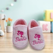 Resim KMS HOME Kız Çocuk Pembe Panduf Barbie Figürlü Kışlık Panduf 