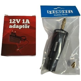 Resim Mini Drill 6-18V Dc Pcb Matkabı - Mini El Matkabı - Adaptör İle B 