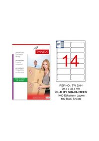 Resim Tanex Tw-2014 Sevkiyat ve Lojistik Etiketi 99,1x38,1 mm 