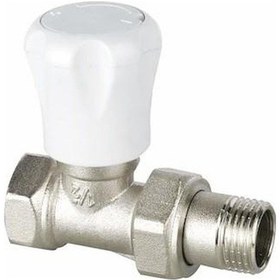 Resim Kalde Düz Radyatör Vana 1/2" Ağır Tip 