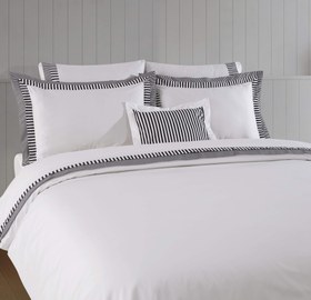 Resim Latife Nevresim Takımı - Siyah Çizgili - King 