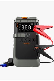 Resim Genel Markalar 12.000mAh Araç Akü Şarj Takviyeli Işıklı Hava Kompresörü Akü Takviye Cihazı 4'ü 1 Arada Powerbank, 