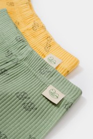 Resim BabyCosy Organic Cotton 2'li Patikli Bebek Pantolon 