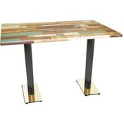 Resim Beymobilya Karanfil Gold Werzalit Masa (70X120) (532344989) 