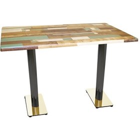 Resim Beymobilya Karanfil Gold Werzalit Masa (70X120) (532344989) 