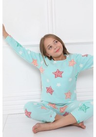 Resim Sleeproom Kişlik Çocuk Polar Pijama Takim Turkuaz 