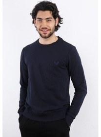 Resim Lacivert Erkek Sweatshirt Çok Renkli 