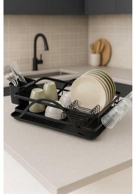 Resim Bianka Paslanmaz Alüminyum Bulaşıklık - Siyah Siyah 