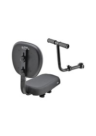 Resim Elektrikli Bisiklet Arka Sele Üstü Koltuk Ve Tutamak Set Sırt Dayamalı Siyah 