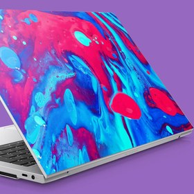 Resim Soyut Neon Mavi Pembe Desen Notebook Sticker, Laptop sticker,, Hp Sticker, Asus Sticker, 15.6 inç Sticker 