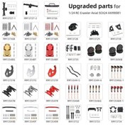 Resim Ulzyvf Axial Scx24 Alüminyum Servo Braketi - Hafif, Dayanıklı Rc Araç Yükseltme Parçası 