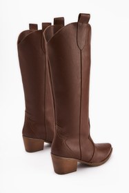 Resim Limoya Lhena Taba Western Çekme Kadın Çizme 