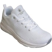 Resim Lumberjack Kadın Siyah Beyaz Çift Örgü Memory Form Taban Günlük Spor Ayakkabı 001 