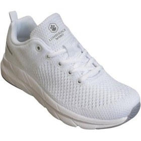 Resim Lumberjack Kadın Siyah Beyaz Çift Örgü Memory Form Taban Günlük Spor Ayakkabı 001 