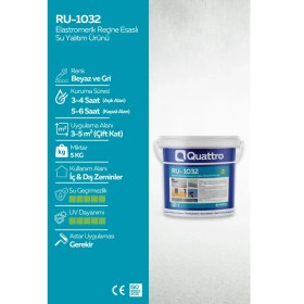 Resim Quattro RU-1032 Elastromerik Reçine Esaslı Su Yalıtım Malzemesi 