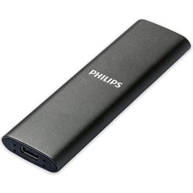 Resim Philips Harici Taşınabilir SSD 2 Tb - Ultra Ince Sata Ultra Hızlı Usb-C, 550 Mb/s'ye Kadar Okuma Hızı, Alüminyum 
