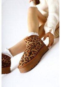 Resim Lilly-anne Kahve Süet İçi Kürklü Kısa Bot 001 