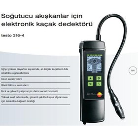 Resim Testo 316-4 Soğutucu Gaz Kaçak Dedektörü 