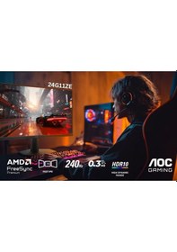 Resim Aoc 24g11ze 23.8" 240 Hz Oc 0.3 Ms Freesync Full Hd Hdr 10 Fast Ips Oyuncu Monitörü 