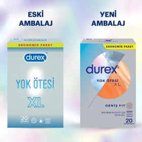 Resim Durex Yok Ötesi Xl 40'lı Ince Prezervatif + Aloe Vera Jel 200ML 