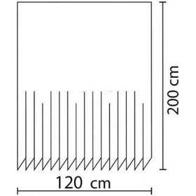 Resim Zethome Jackline Banyo Duş Perdesi 6020 Tek Kanat 1X120X200 Pembe 