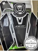 Resim Hades Motosiklet Aksesuarları Cb250R Tank Pad Seti Beyaz 