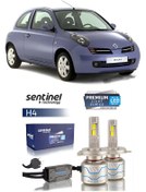 Resim Nissan Micra K12 Kasa 2003-2010 Araca Özel H4 Led Xenon Sentinel 