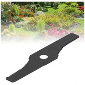 Resim Folinda Mangane Çelik Kesici Bıçak, Tırnaklı, Dayanıklı, Çim Biçme Makinesi Aksesuarı, Hızlı Kesim, 32cm, 25mm Delik Çapı 