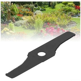 Resim Folinda Mangane Çelik Kesici Bıçak, Tırnaklı, Dayanıklı, Çim Biçme Makinesi Aksesuarı, Hızlı Kesim, 32cm, 25mm Delik Çapı 