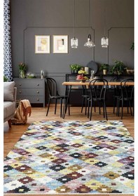 Resim Valencıa-1502 Kaymaz Taban Dekoratif Modern Yıkanabilir Kolay Temizlenen Salon Balkon Mutfak Halısı Kilim Yolluk 