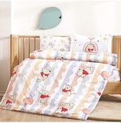 Resim Taç Lisanslı Rf Winnie The Pooh Cloudy Nevresim Takımı 