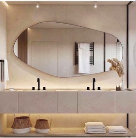 Resim Fawdecor Amsterdam Dekoratif Duvar Aynası, Modern Ev Aynası 30 X 60 Cm Beyaz 